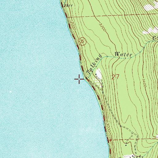 Topographic Map of Talking Water Creek, MT