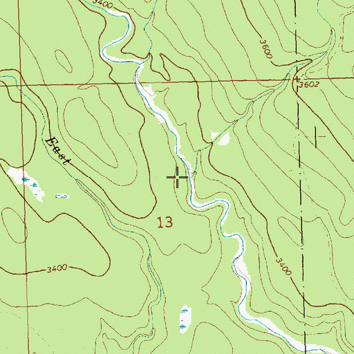 Topographic Map of Taylor Creek, MT