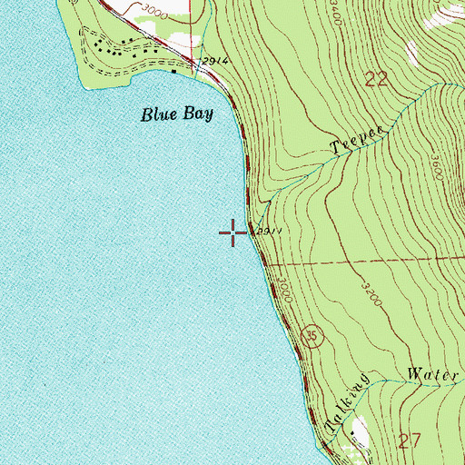 Topographic Map of Teepee Creek, MT