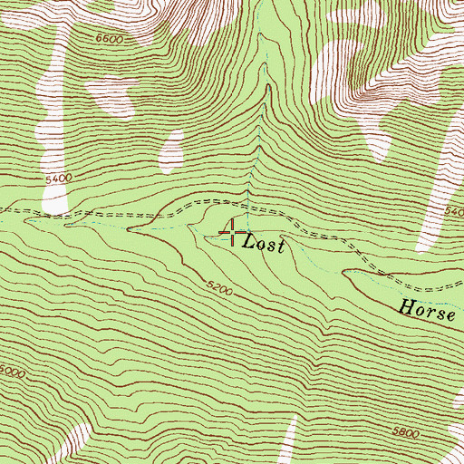 Topographic Map of Tenmile Creek, MT