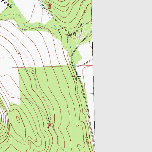 Topographic Map of Tensaw Creek, MT