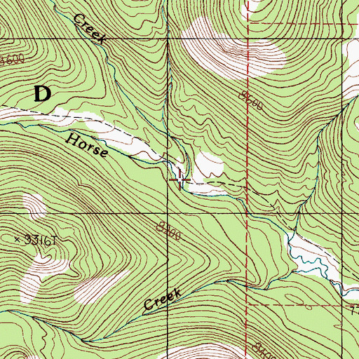 Topographic Map of Tepee Creek, MT