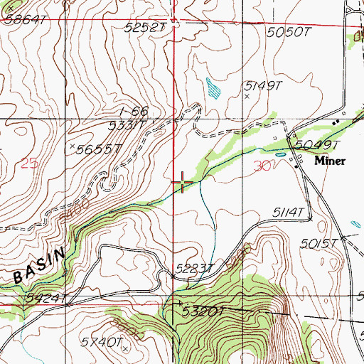 Topographic Map of Tepee Creek, MT