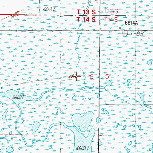 Topographic Map of Tepee Creek, MT