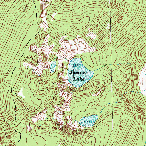 Topographic Map of Terrace Lake, MT