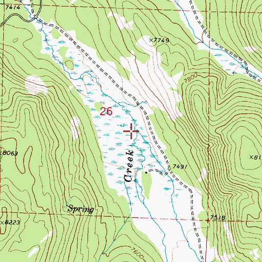 Topographic Map of Thayer Creek, MT