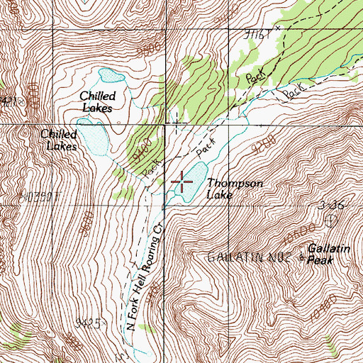Topographic Map of Thompson Lake, MT