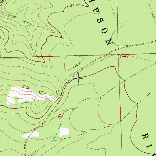 Topographic Map of Thompson River State Forest, MT