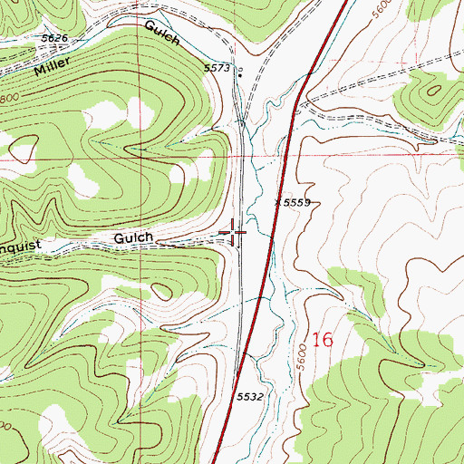 Topographic Map of Thornquist Gulch, MT