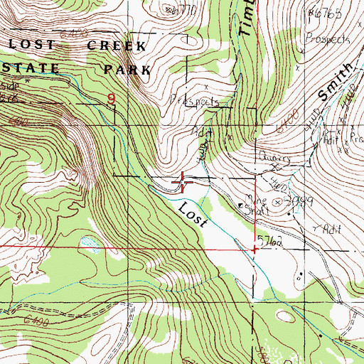 Topographic Map of Timber Gulch, MT