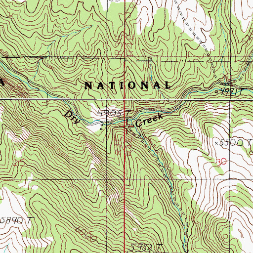 Topographic Map of Timber Gulch, MT