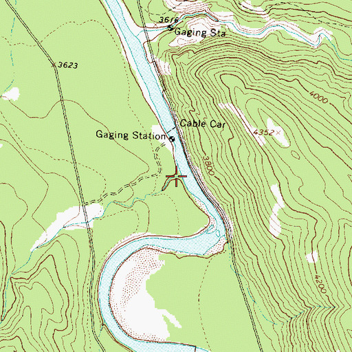 Topographic Map of Tin Creek, MT
