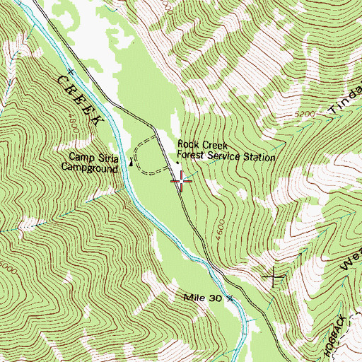 Topographic Map of Tindall Gulch, MT