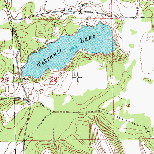 Topographic Map of Tobacco Plains, MT