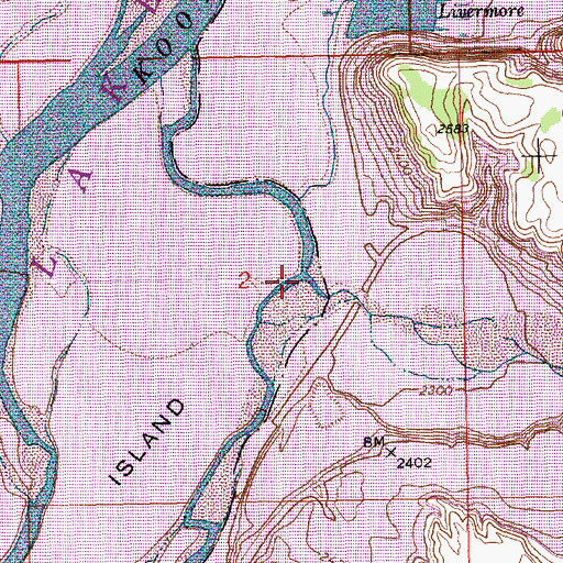 Topographic Map of Tobacco River, MT