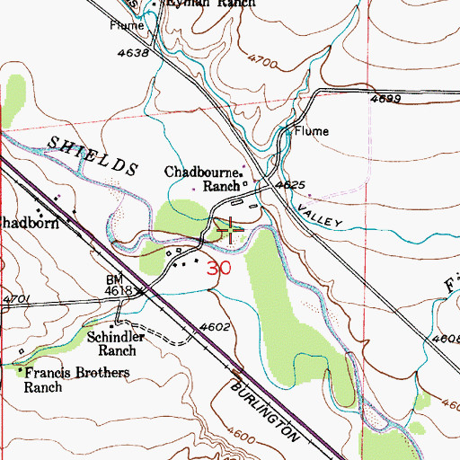 Topographic Map of Tobin Creek, MT
