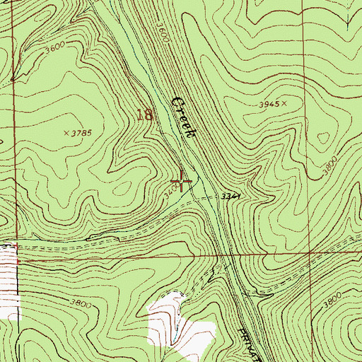 Topographic Map of Todd Creek, MT