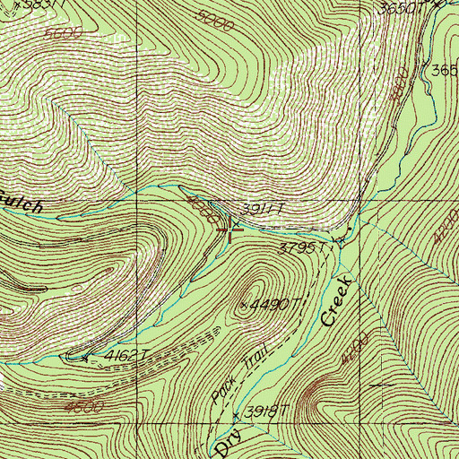 Topographic Map of Torino Creek, MT