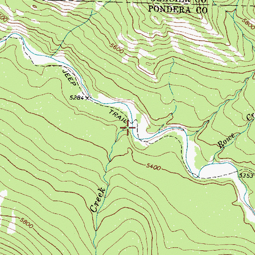 Topographic Map of Townsend Creek, MT