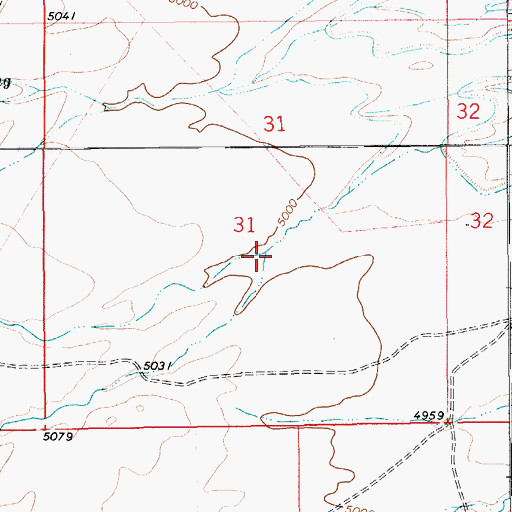 Topographic Map of Townsend Gulch, MT