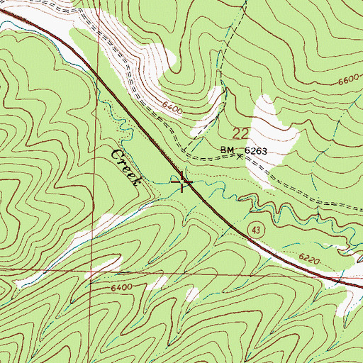 Topographic Map of Trail Creek, MT