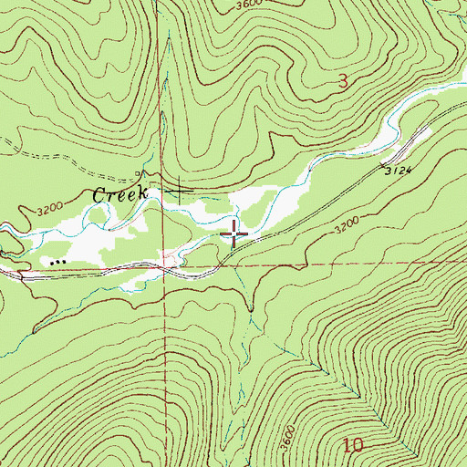 Topographic Map of Trail Creek, MT