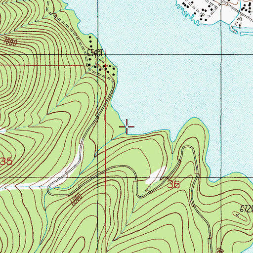 Topographic Map of Trapper Creek, MT