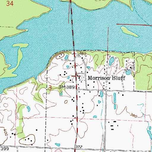 Topographic Map of Saints Peter and Paul Catholic Church, AR