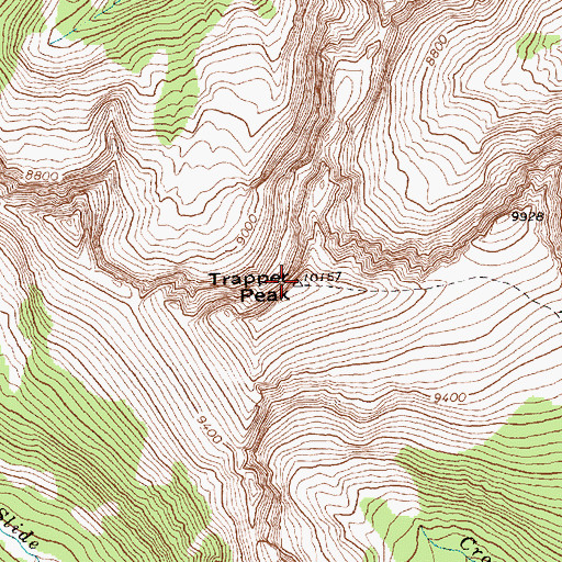 Topographic Map of Trapper Peak, MT