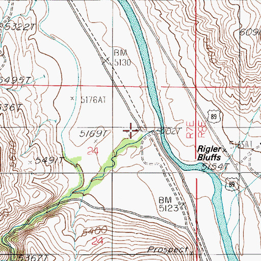 Topographic Map of Trestle Ranch, MT
