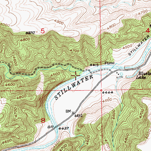 Topographic Map of Trout Creek, MT