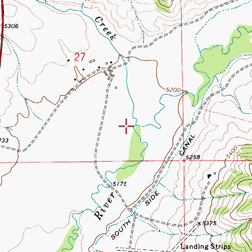 Topographic Map of Trout Creek, MT