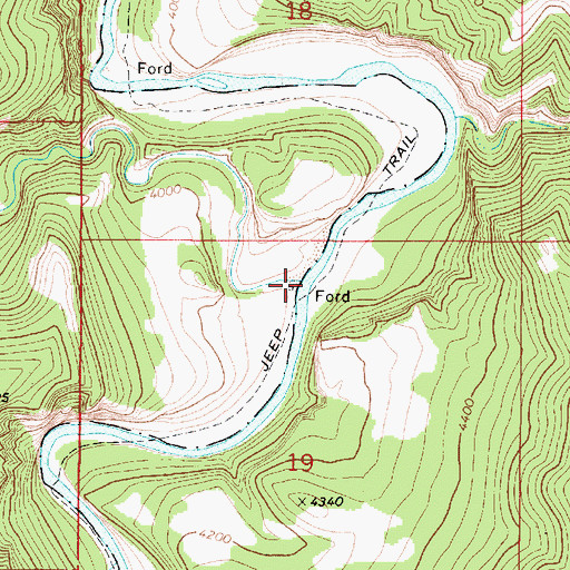 Topographic Map of Trout Creek, MT
