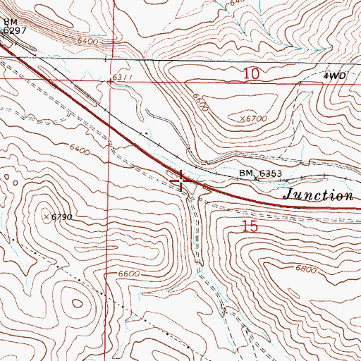 Topographic Map of Truax Creek, MT