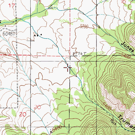 Topographic Map of Truman Gulch, MT