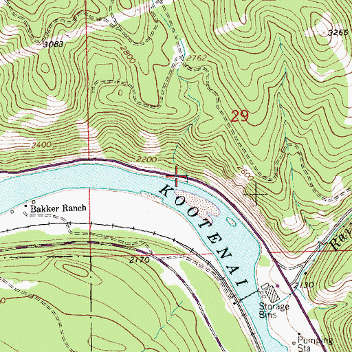 Topographic Map of Tub Gulch, MT