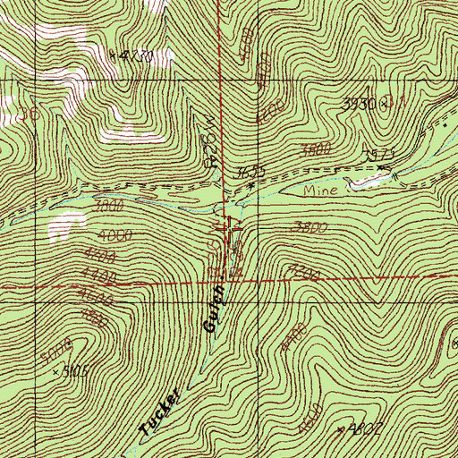 Topographic Map of Tucker Gulch, MT