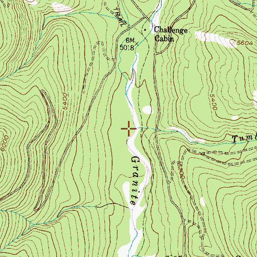 Topographic Map of Tumbler Creek, MT