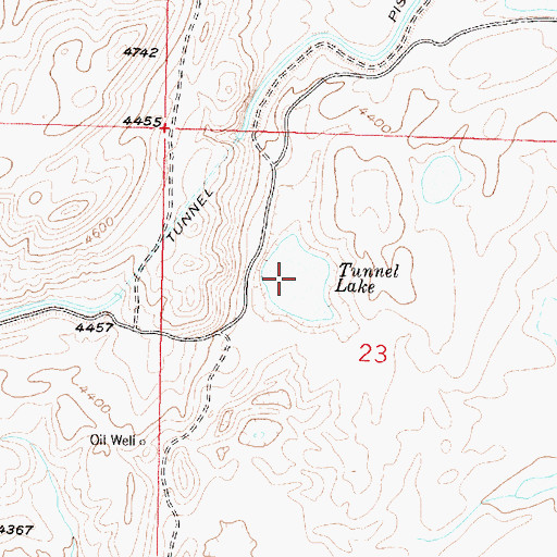 Topographic Map of Tunnel Lake, MT