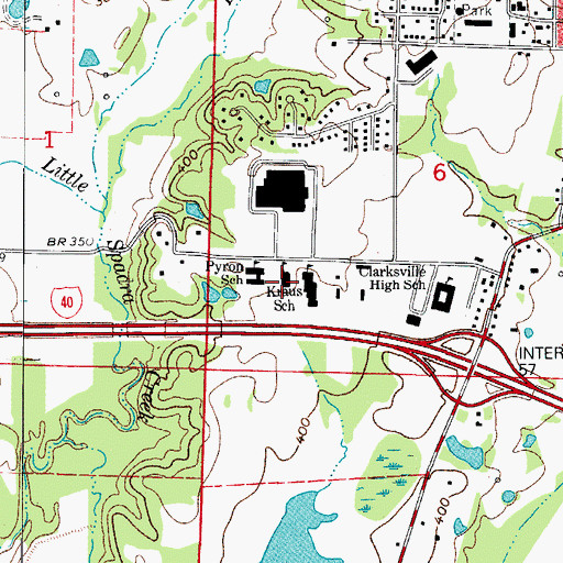 Topographic Map of Kraus School, AR
