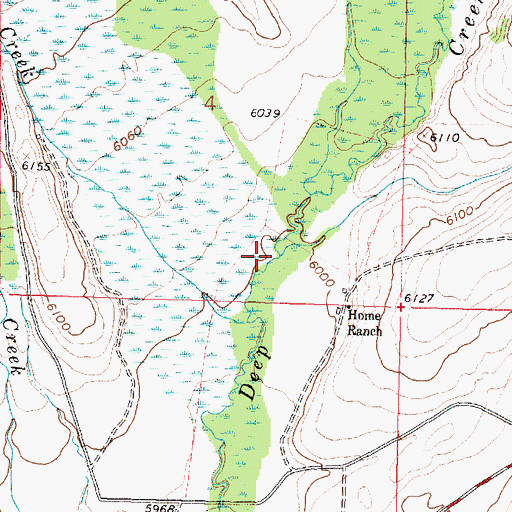 Topographic Map of Twelvemile Creek, MT