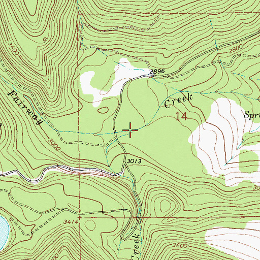 Topographic Map of Twilight Creek, MT
