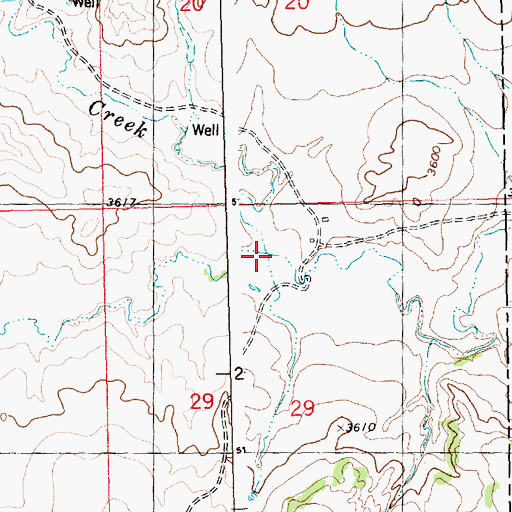 Topographic Map of Twin Coulee, MT