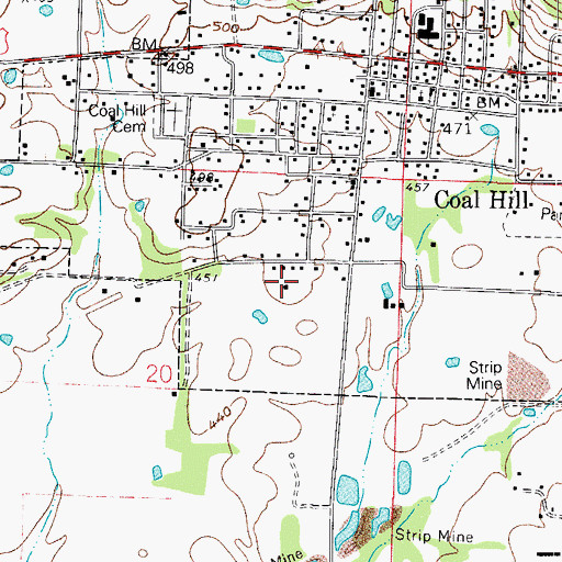 Topographic Map of Assembly of God Church, AR