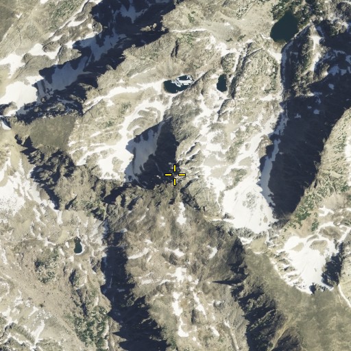 Aerial/Satellite Image of Two Sisters, MT
