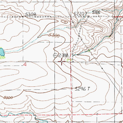 Topographic Map of U-H Ranch, MT