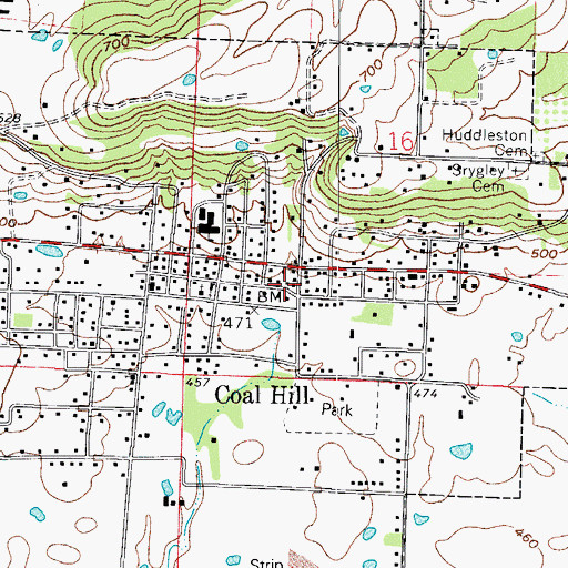 Topographic Map of Free Full Gospel Church, AR