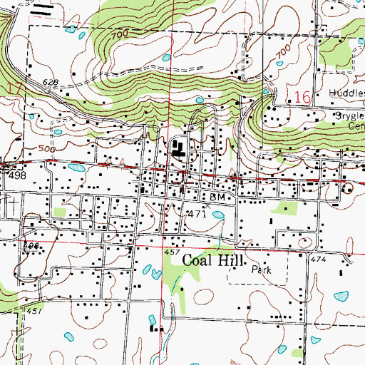 Topographic Map of Church of Christ, AR