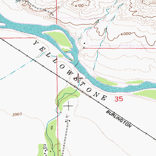 Topographic Map of Upper Deer Creek, MT