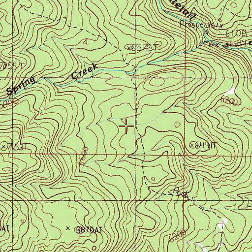 Topographic Map of Upper Whitetail Park Trail, MT
